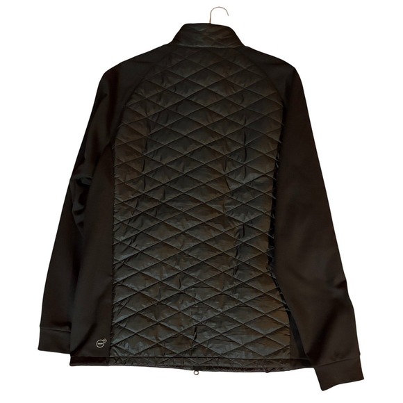 Puma Other - Puma Quilted Golf Jacket Black Full Zip Lightweight Mens XL PWRWarm